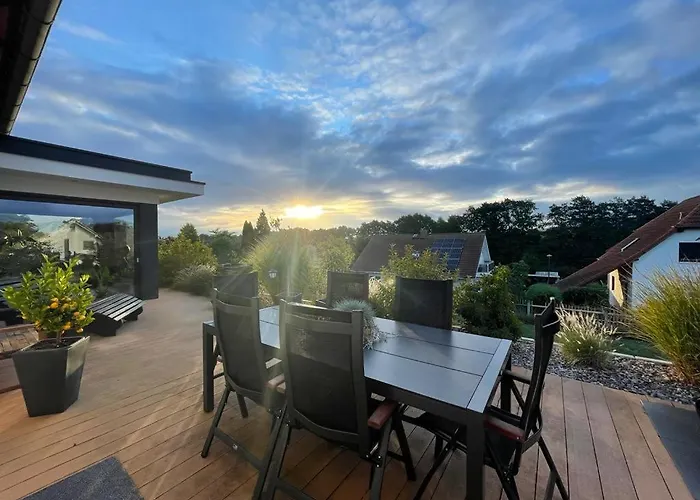 Pansiyon Einzigartiges Haus Mit Pool Grossem Garten Und Kamin Bad Salzungen